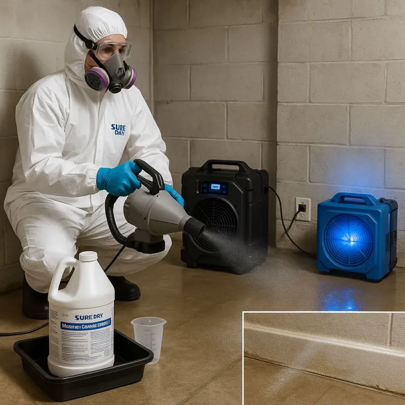 Sanitization and Odor Removal process in Castle Pines North, CO